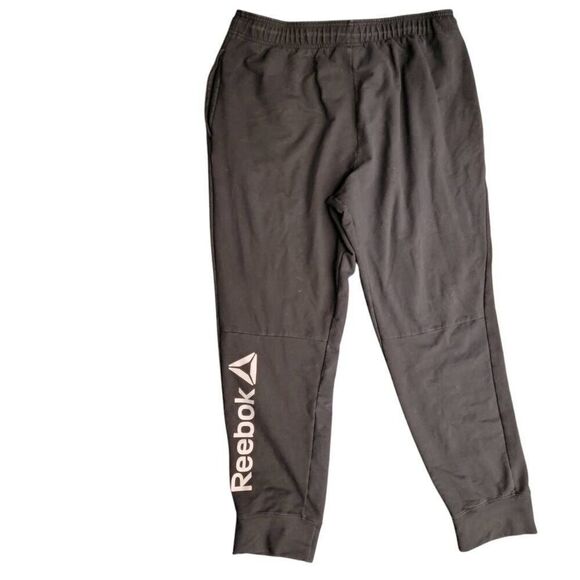 Reebok Black Sweat Pants Lounge Pants Workout Wear - Picture 6 of 9